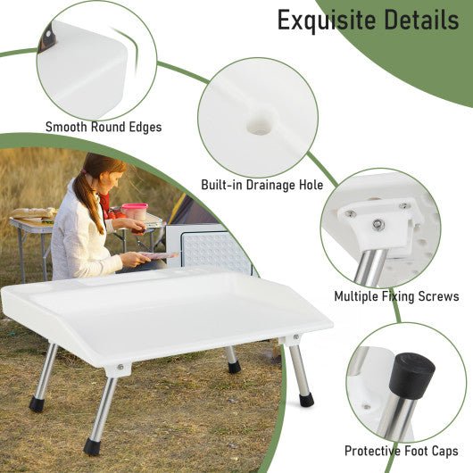  - Folding Fish Fillet Table Portable Fish Cleaning and Cutting Table with Knife Slots - Outdoor Style Company