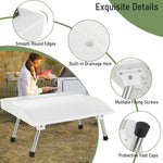  - Folding Fish Fillet Table Portable Fish Cleaning and Cutting Table with Knife Slots - Outdoor Style Company