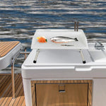  - Folding Fish Fillet Table Portable Fish Cleaning and Cutting Table with Knife Slots - Outdoor Style Company
