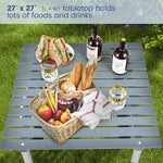  - Folding Outdoor Camping Table with Carrying Bag for Picnics and Party - Outdoor Style Company