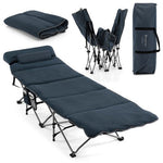  - Folding Retractable Travel Camping Cot with Mattress and Carry Bag - Outdoor Style Company