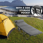  - Folding Retractable Travel Camping Cot with Mattress and Carry Bag - Outdoor Style Company