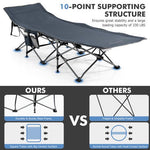  - Folding Retractable Travel Camping Cot with Mattress and Carry Bag - Outdoor Style Company