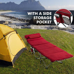  - Folding Retractable Travel Camping Cot with Mattress and Carry Bag - Outdoor Style Company