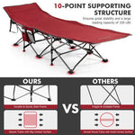  - Folding Retractable Travel Camping Cot with Mattress and Carry Bag - Outdoor Style Company