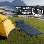  - Folding Retractable Travel Camping Cot with Mattress and Carry Bag - Outdoor Style Company