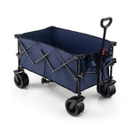  - Folding Utility Garden Cart with Wide Wheels and Adjustable Handle - Outdoor Style Company