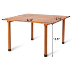  - Folding Wooden Camping Roll Up Table with Carrying Bag for Picnics and Beach - Outdoor Style Company
