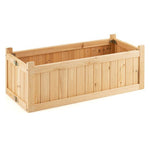  - Folding Wooden Raised Garden Bed with Removable Bottom for Herbs Fruits Flowers - Outdoor Style Company