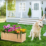  - Folding Wooden Raised Garden Bed with Removable Bottom for Herbs Fruits Flowers - Outdoor Style Company