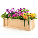  - Folding Wooden Raised Garden Bed with Removable Bottom for Herbs Fruits Flowers - Outdoor Style Company