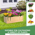  - Folding Wooden Raised Garden Bed with Removable Bottom for Herbs Fruits Flowers - Outdoor Style Company