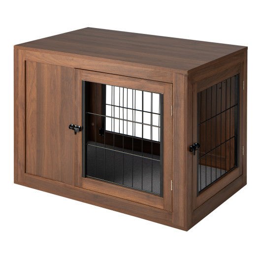  - Furniture Dog Crate with Cushion and Double Doors - Outdoor Style Company