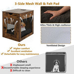  - Furniture Style Dog Kennel with Drawer and Removable Dog Bed - Coffee - Outdoor Style Company