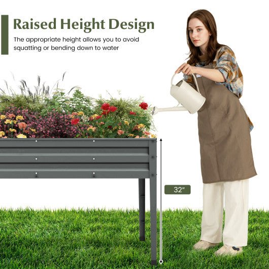  - Galvanized Raised Garden Bed Elevated Planter Box with Legs and Drainage Hole - Outdoor Style Company