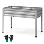  - Galvanized Raised Garden Bed Elevated Planter Box with Legs and Drainage Hole - Outdoor Style Company