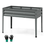  - Galvanized Raised Garden Bed Elevated Planter Box with Legs and Drainage Hole - Outdoor Style Company