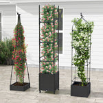  - Garden Obelisk Trellis with Self - Drainage System for Climbing Plants - Outdoor Style Company