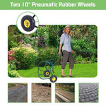  - Garden Steel Frame Wheeled Hose Reel Cart - Outdoor Style Company
