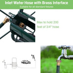  - Garden Steel Frame Wheeled Hose Reel Cart - Outdoor Style Company