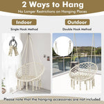  - Hammock Chair LED Lights Hanging Swing Indoor Outdoor - Outdoor Style Company