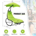  - Hammock Swing Lounger Chair with Shade Canopy - Outdoor Style Company