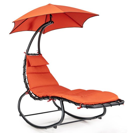  - Hammock Swing Lounger Chair with Shade Canopy - Outdoor Style Company