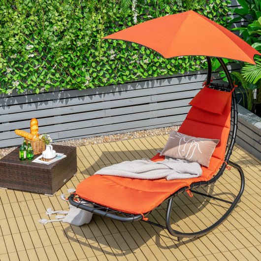  - Hammock Swing Lounger Chair with Shade Canopy - Outdoor Style Company