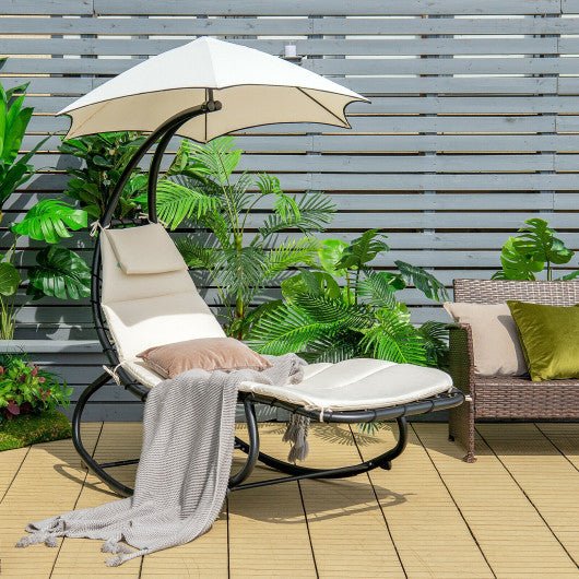  - Hammock Swing Lounger Chair with Shade Canopy - Outdoor Style Company