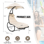  - Hammock Swing Lounger Chair with Shade Canopy - Outdoor Style Company