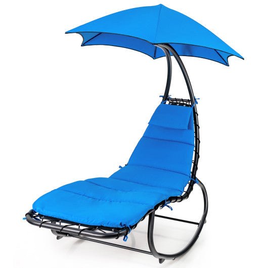  - Hammock Swing Lounger Chair with Shade Canopy - Outdoor Style Company