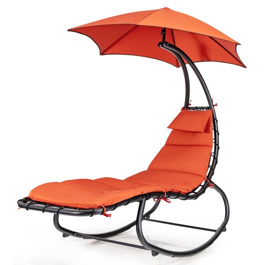  - Hammock Swing Lounger Chair with Shade Canopy - Outdoor Style Company