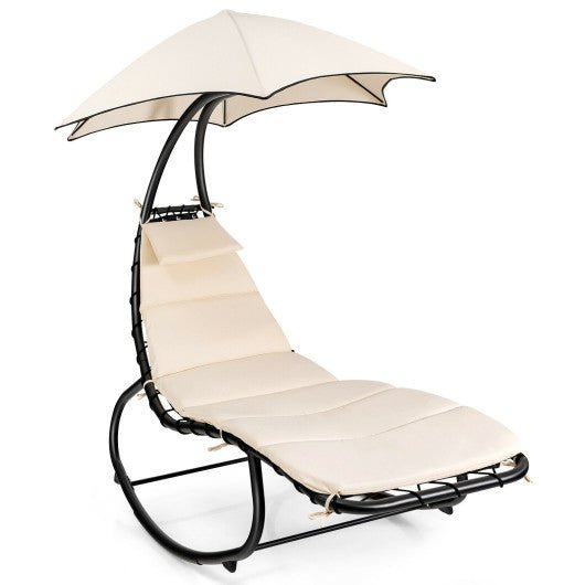  - Hammock Swing Lounger Chair with Shade Canopy - Outdoor Style Company