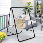  - Hanging Padded Hammock Chair with Stand and Heavy Duty Steel - Outdoor Style Company