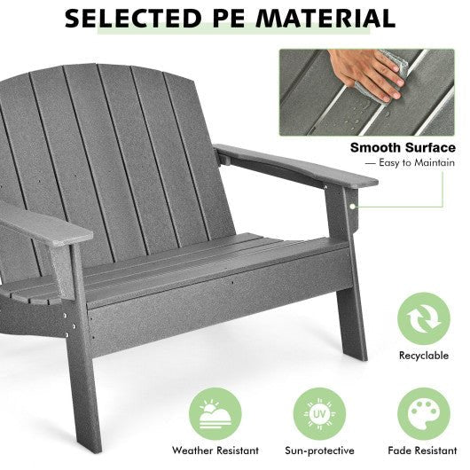  - HDPE Patio Adirondack Chair for Porch Garden Backyard - Outdoor Style Company