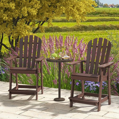  - HDPE Patio Chair with Armrest and Footrest for Indoor Outdoor - Outdoor Style Company