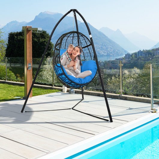  - Heavy Duty Metal Hanging Chair Stand with Hanging Chain - Outdoor Style Company