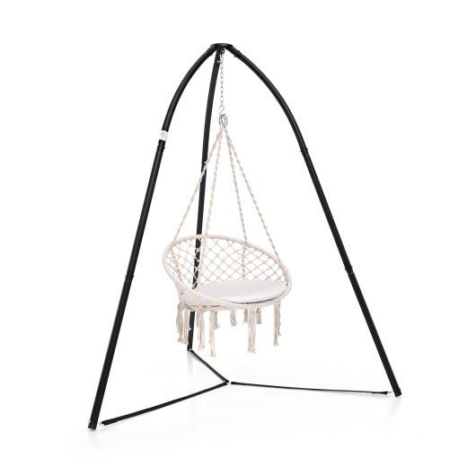  - Heavy Duty Metal Hanging Chair Stand with Hanging Chain - Outdoor Style Company