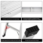  - Heavy Duty Portable Bench Aluminum Folding Step Ladder - Outdoor Style Company