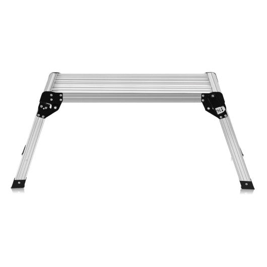  - Heavy Duty Portable Bench Aluminum Folding Step Ladder - Outdoor Style Company
