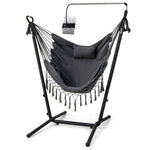  - Height Adjustable Hammock Chair with Phone Holder and Side Pocket - Outdoor Style Company