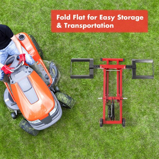  - Hydraulic Lawnmower Lift Jack for Tractors and Zero Turn Riding Lawn Mowers - Outdoor Style Company