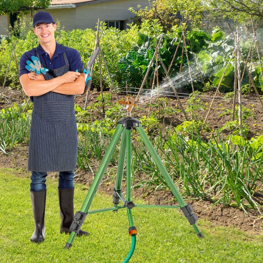  - Impact Sprinkler on Tripod Base Set of 2 with 360 Degree Rotation - Outdoor Style Company