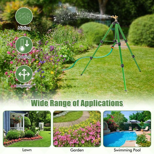  - Impact Sprinkler on Tripod Base Set of 2 with 360 Degree Rotation - Outdoor Style Company