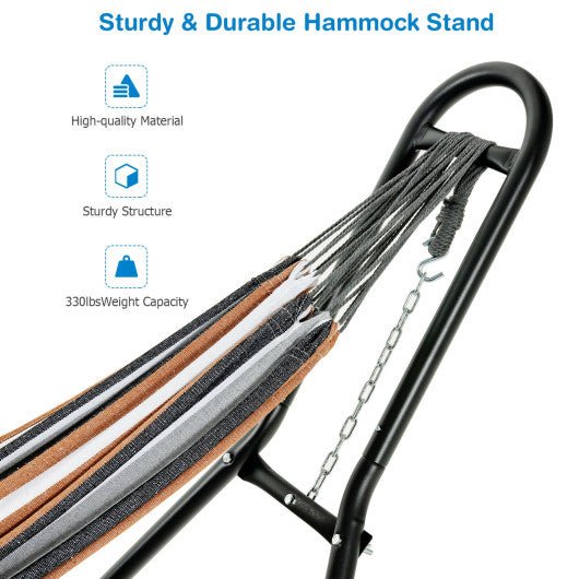  - Indoor and Outdoor Hammock Frame Heavy Steel Frame Hanging Hooks - Outdoor Style Company