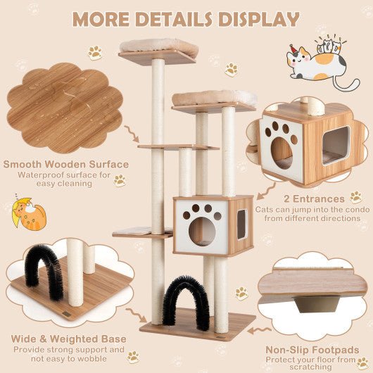  - Indoor Cat Tree Tower with Platform Scratching Posts - Outdoor Style Company