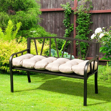  - Indoor Outdoor Tufted Bench Cushion with Soft PP Cotton - Outdoor Style Company