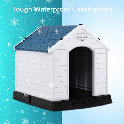  - Indoor/Outdoor Waterproof Plastic Dog House Pet Puppy Shelter - Outdoor Style Company