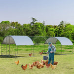  - Large Metal Chicken Coop with Cover - Outdoor Style Company