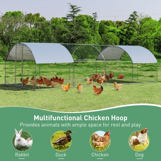  - Large Metal Chicken Coop with Cover - Outdoor Style Company